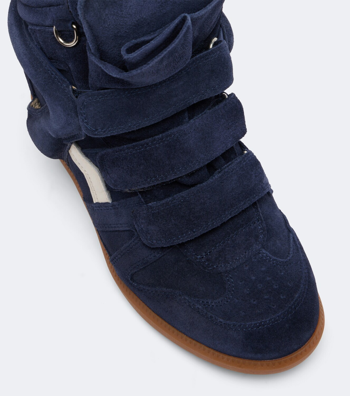 Isabel Marant Beckett leather and suede wedge sneakers