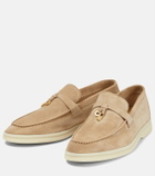 Loro Piana Summer Charms Walk suede loafers