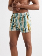Anonymous ism - Tie-Dyed Cotton Boxer Shorts - Green
