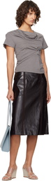 Paloma Wool Brown Fuster Midi Skirt