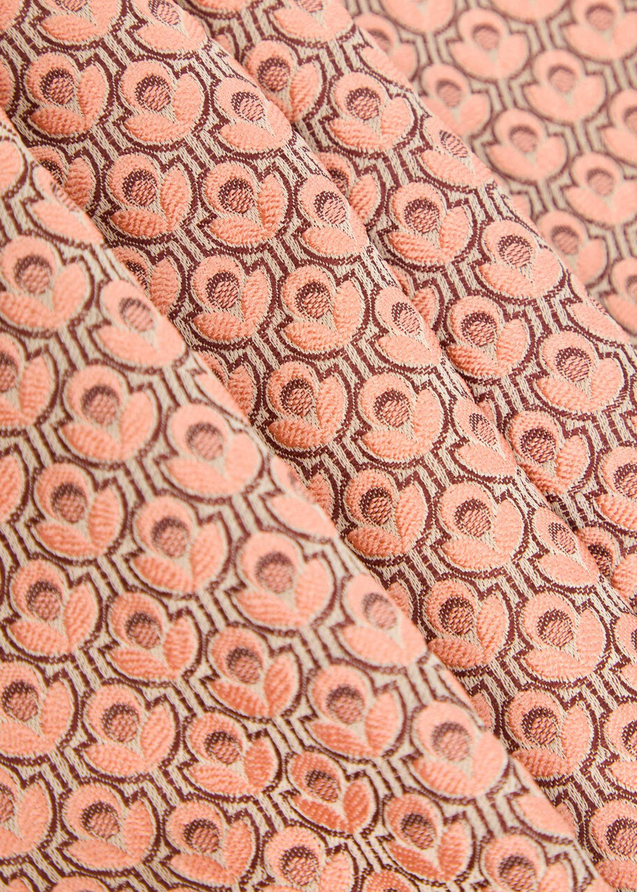LA Double J 24/7 Tulip-jacquard Trousers Pink