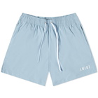 AMIRI Men's Core Logo Swim Short in Dusty Blue