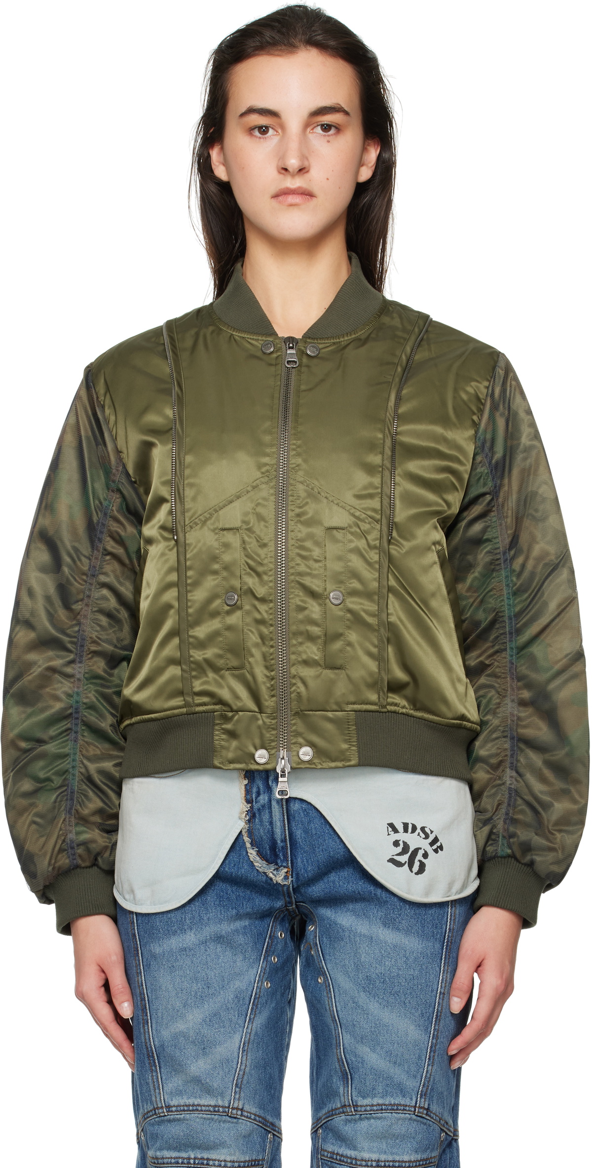 [ANDERSSON BELL]★24FW★VITALINA LACE-UP BOMBER JACKET Designer fashion, Seoul-fully created | W Concept