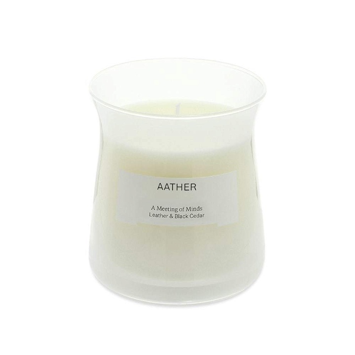 Photo: AATHER A Meeting Of Minds - Leather & Black Cedar Scented Ca