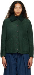 YMC Green Brainticket MK2 Leather Jacket