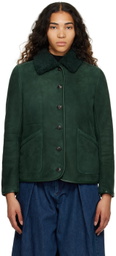 YMC Green Brainticket MK2 Leather Jacket