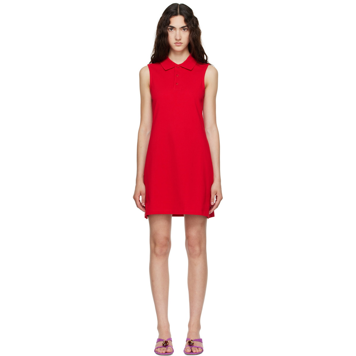 FLORE FLORE Red Lauren Polo Minidress