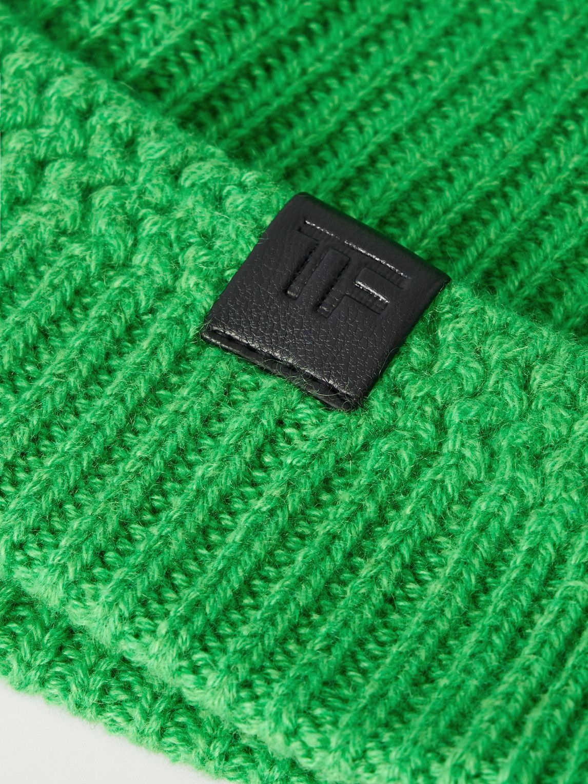 TOM FORD - Ribbed Cashmere Beanie - Green