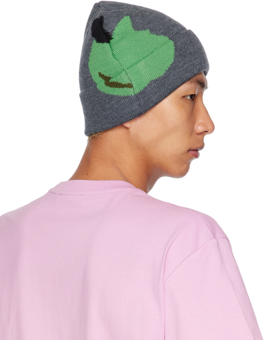 JW Anderson Gray Apple Beanie
