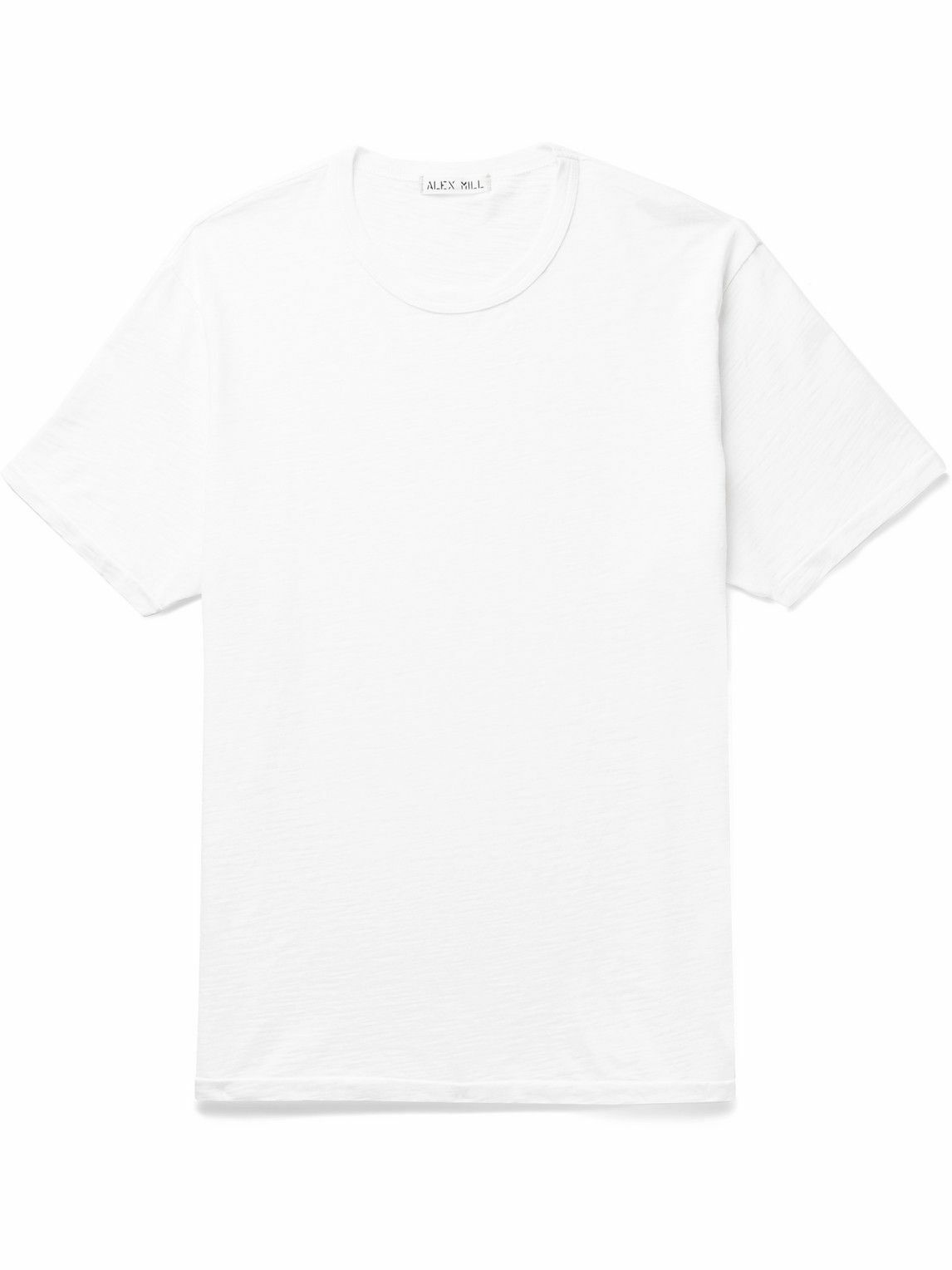 Alex Mill - Standard Slim-Fit Slub Cotton-Jersey T-Shirt - White Alex Mill