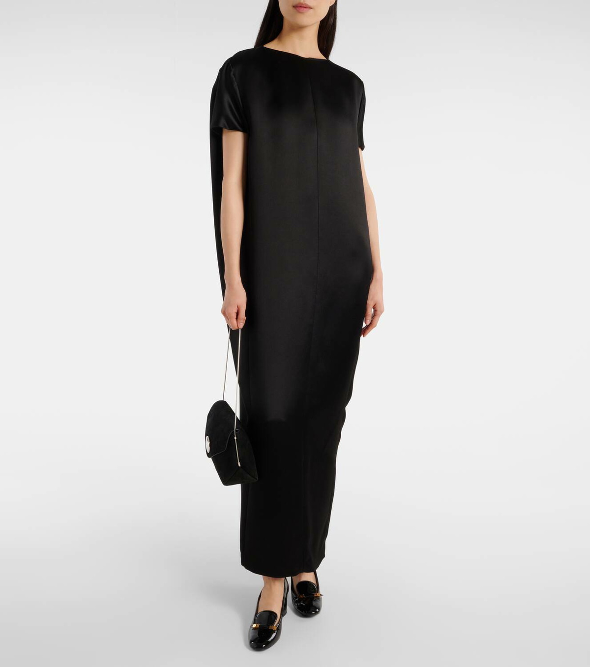 Khaite Elio patent leather loafer pumps