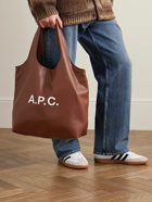 A.P.C. - Ninon Logo-Print Faux Leather Tote