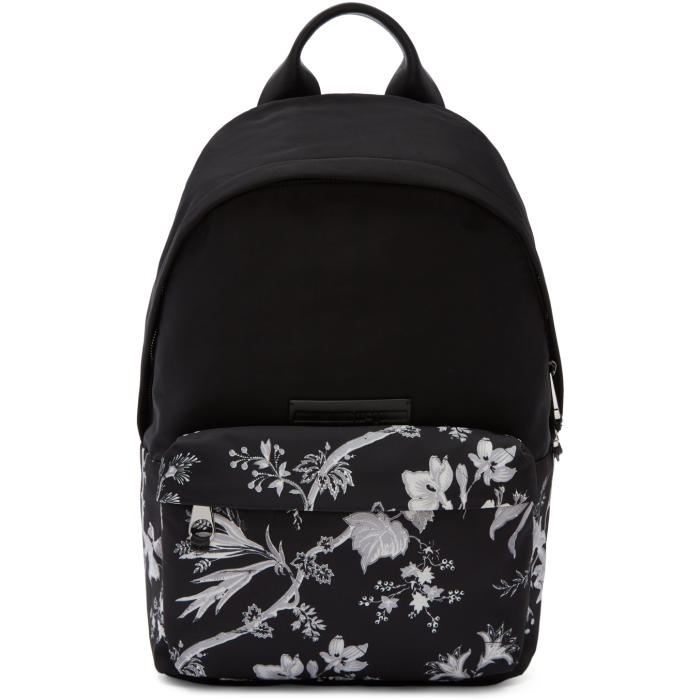 Photo: McQ Alexander McQueen Black Floral Classic Backpack