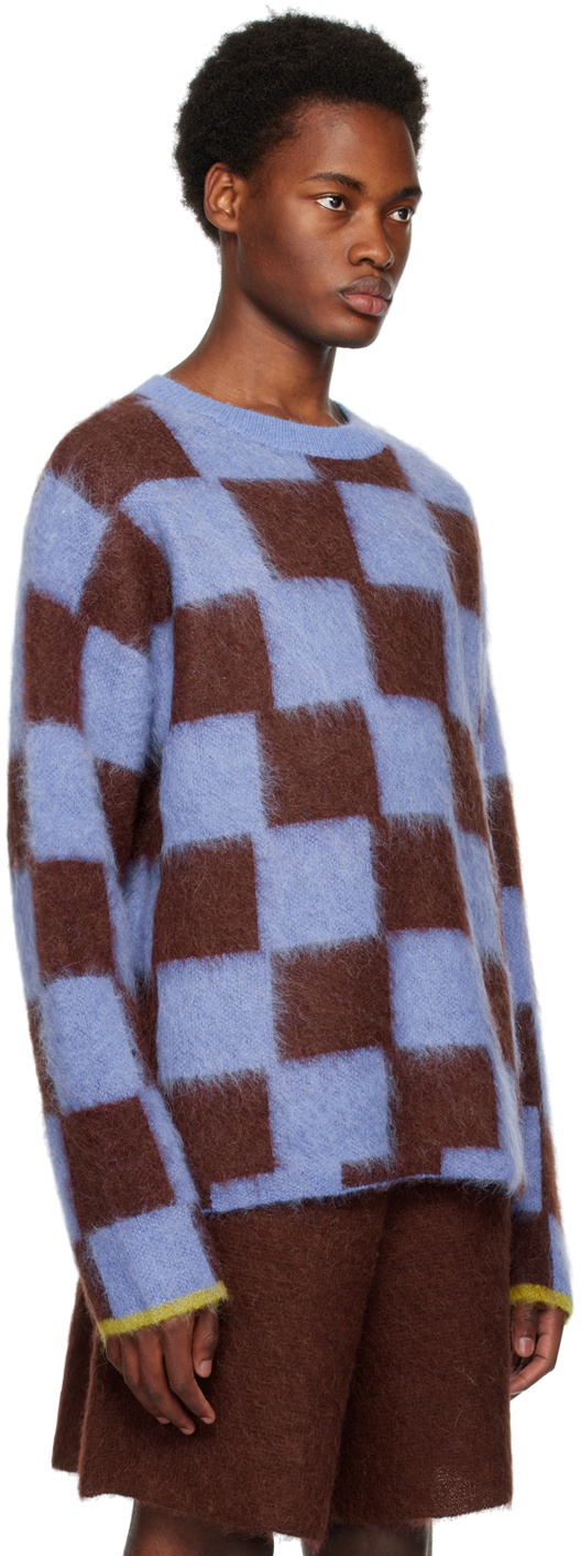 ZANKOV Blue & Brown Rudy Sweater