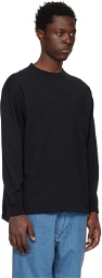Nanamica Black Pocket Long Sleeve T-Shirt
