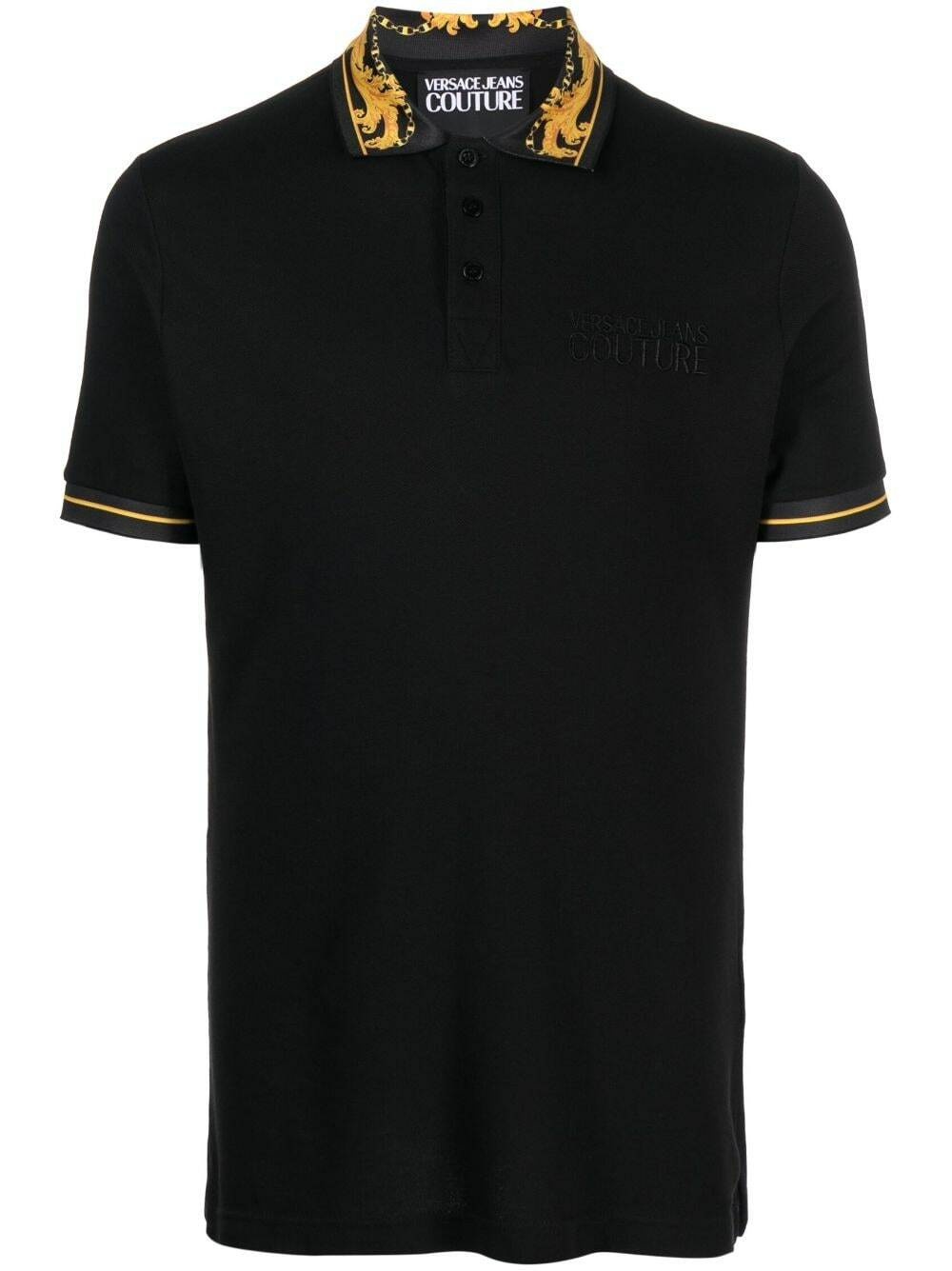 Photo: VERSACE JEANS COUTURE - Polo In Cotton With Logo