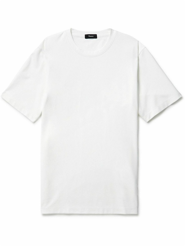 Photo: Theory - Ryder Stretch-Jersey T-Shirt - White