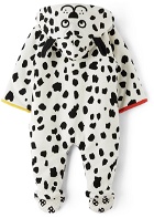 Stella McCartney Baby White & Black Dalmatian Spots Jumpsuit