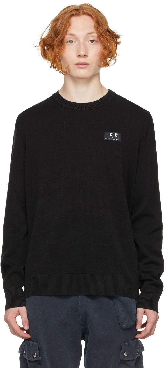 Diesel Black Knit Logo Sweatshirt Diesel