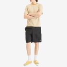 Danton Men's Fine Stripe T-Shirt in Beige/Ecru