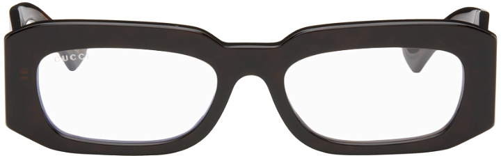 Photo: Gucci Totoiseshell Rectangular Glasses
