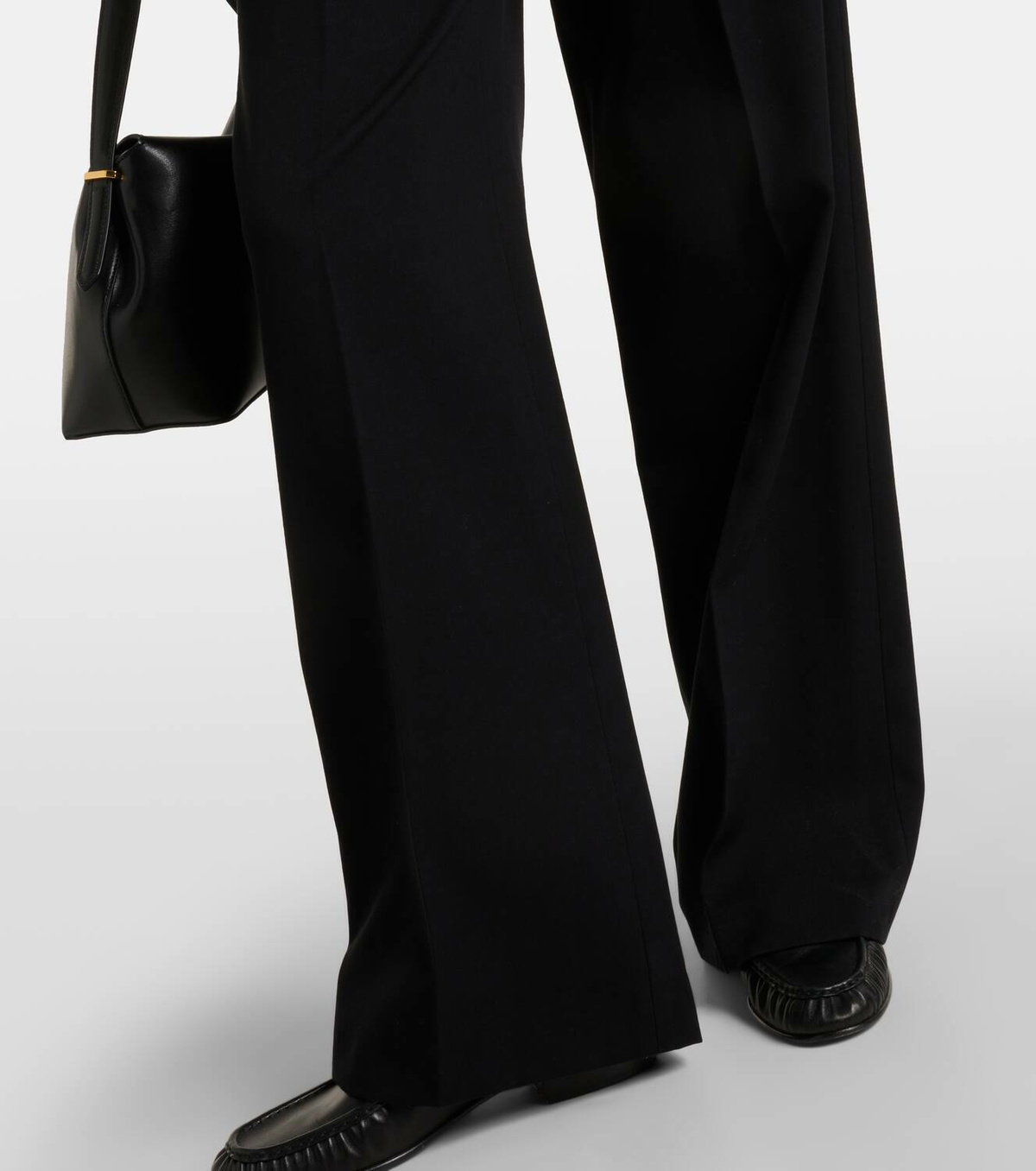 Fforme Maud cotton and linen wide-leg pants