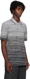 Missoni Gray Striped Polo