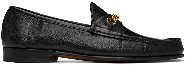Photo: TOM FORD Black York Chain Loafers