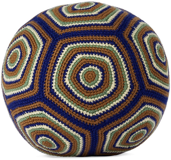 Photo: Bode Multicolor Crochet Ball Pillow