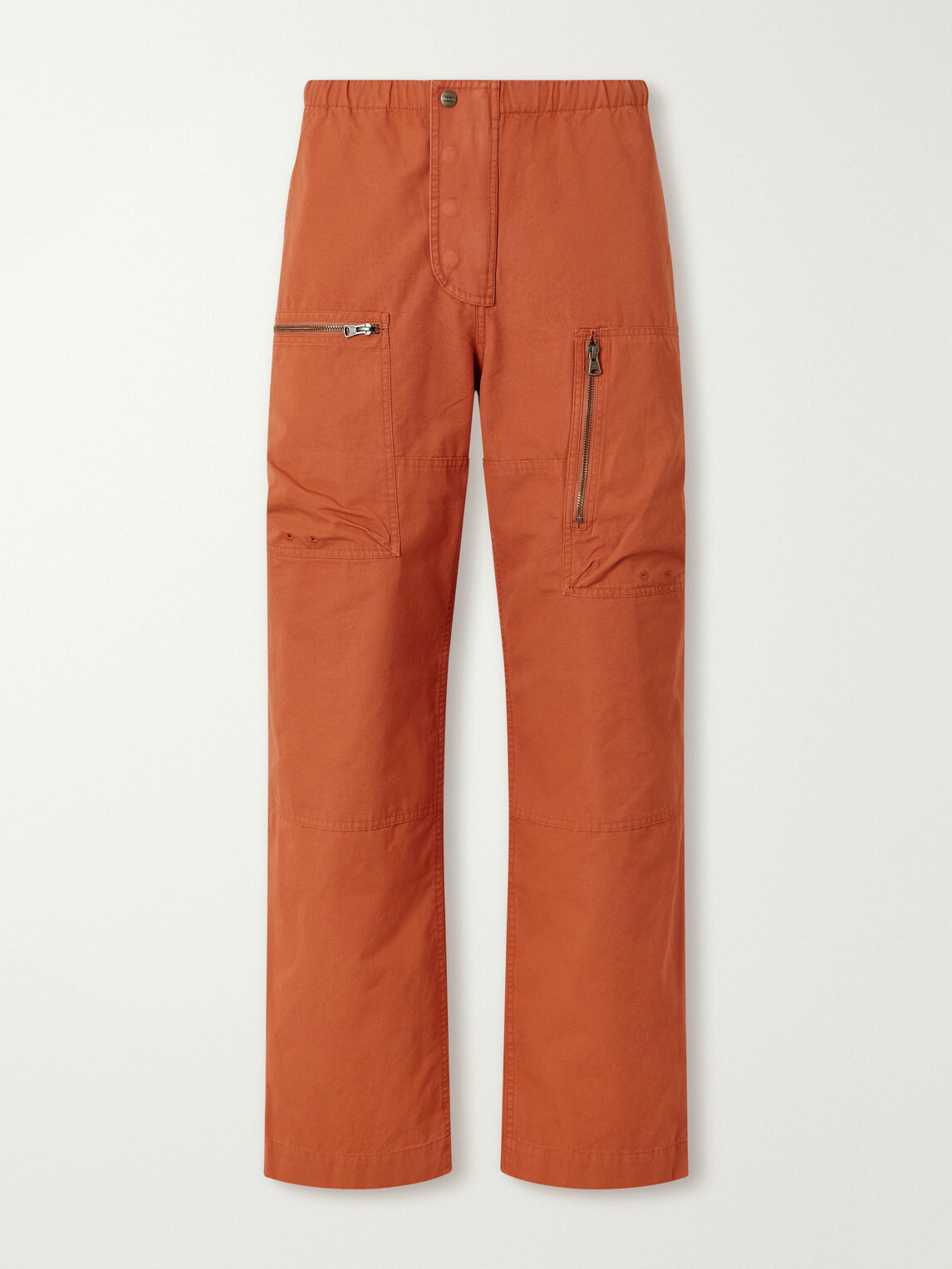 Aimé Leon Dore - Aviator Straight-Leg Cotton-Canvas Trousers - Orange