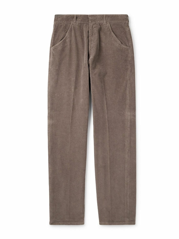 Photo: Altea - Reed Straight-Leg Garment-Dyed Cotton-Corduroy Trousers - Brown
