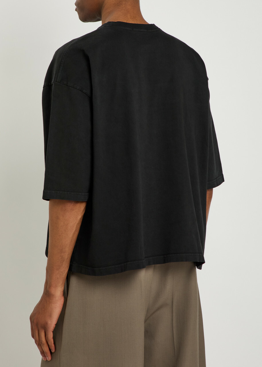 Willy Chavarria Buffalo Printed Cotton T-shirt Black