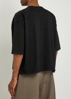 Willy Chavarria Buffalo Printed Cotton T-shirt Black