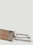 Reversible Check Belt in Beige