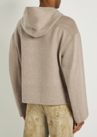 Acne Studios Doveria Hooded Wool and Cashmere-blend Jumper Ecru