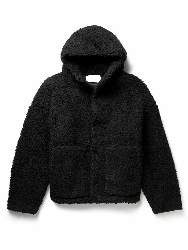 Photo: 1017 ALYX 9SM - Polar Fleece Hooded Jacket - Black