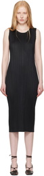 PLEATS PLEASE ISSEY MIYAKE Black Monthly Colors May Maxi Dress