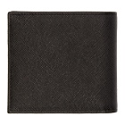 Prada Black Saffiano Triangle Wallet