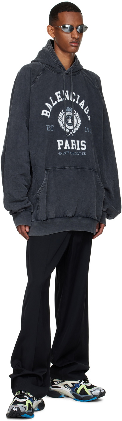 Balenciaga Grey 1917 Hoodie Balenciaga