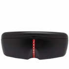 Prada Eyewear Men's Linea Rossa PS 07YS Sunglasses in Black/Mirror Orange