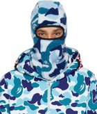 BAPE Blue ABC Camo Boa Fleece Balaclava