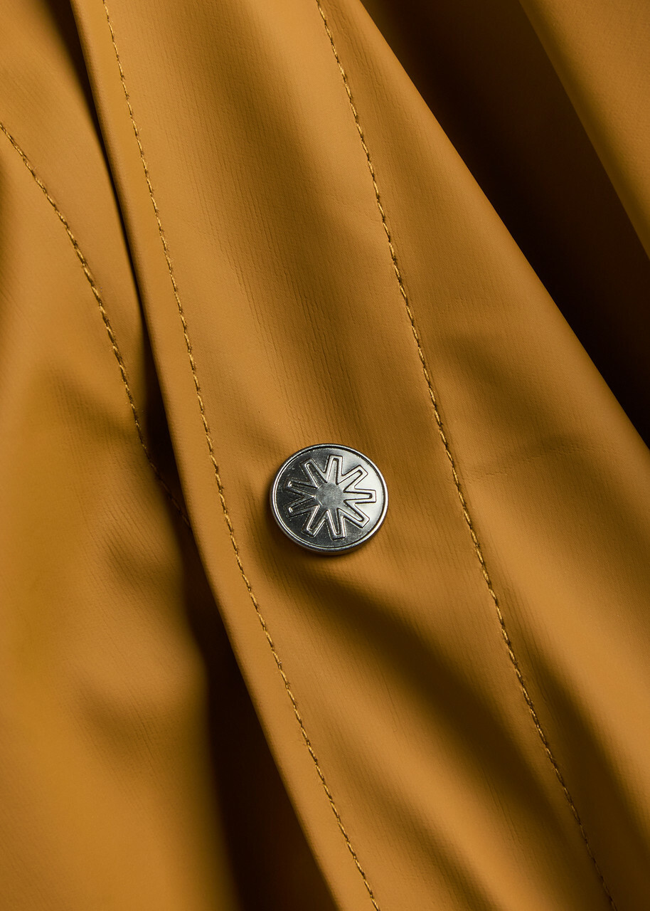 Rains Long Waterproof Jacket Beige