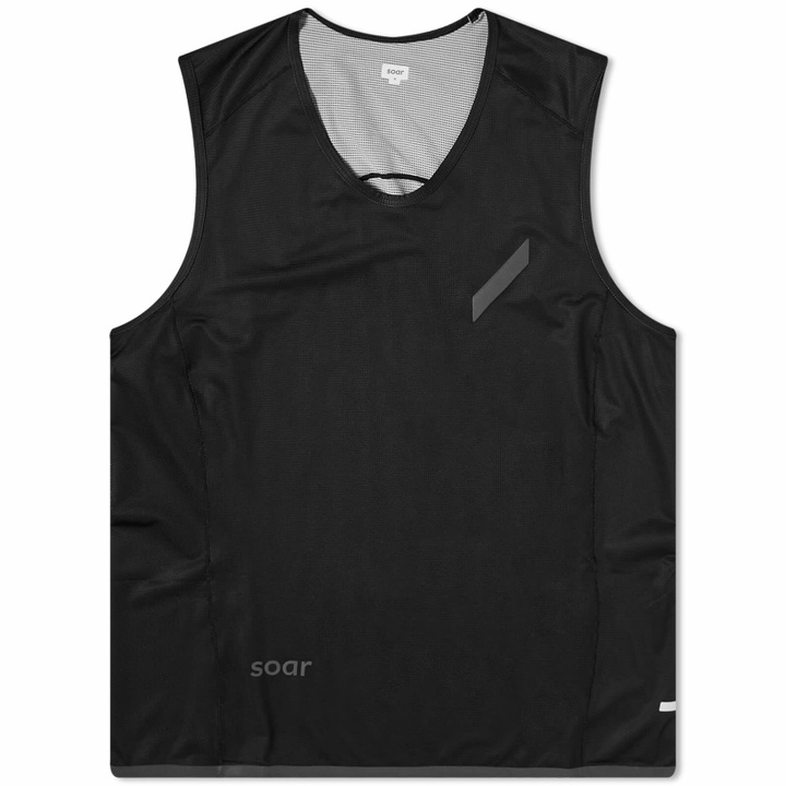 Photo: SOAR Women's Printed Singlet in Black