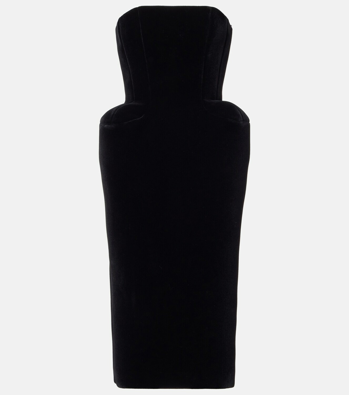 David Koma Velvet bustier dress