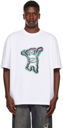 We11done White Colorful Teddy T-Shirt