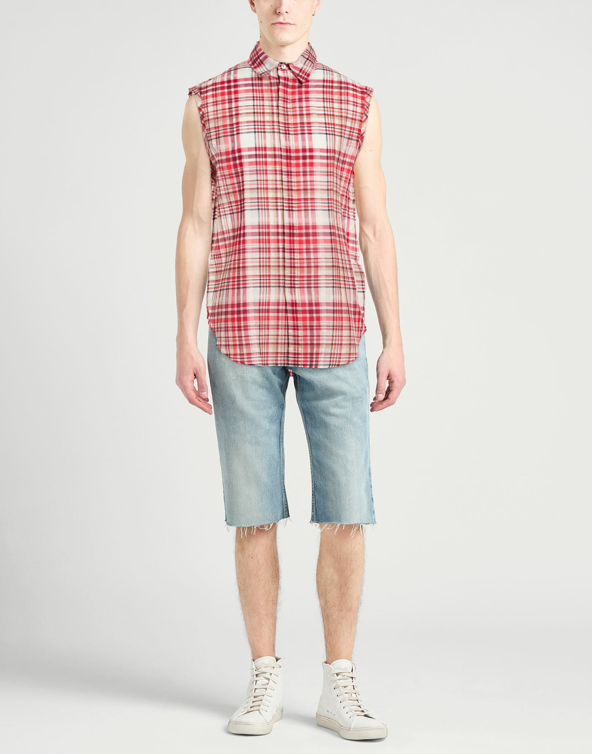 Ferragamo Mens Shirt in Red