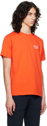 Maison Kitsuné Orange Mini Handwriting T-Shirt