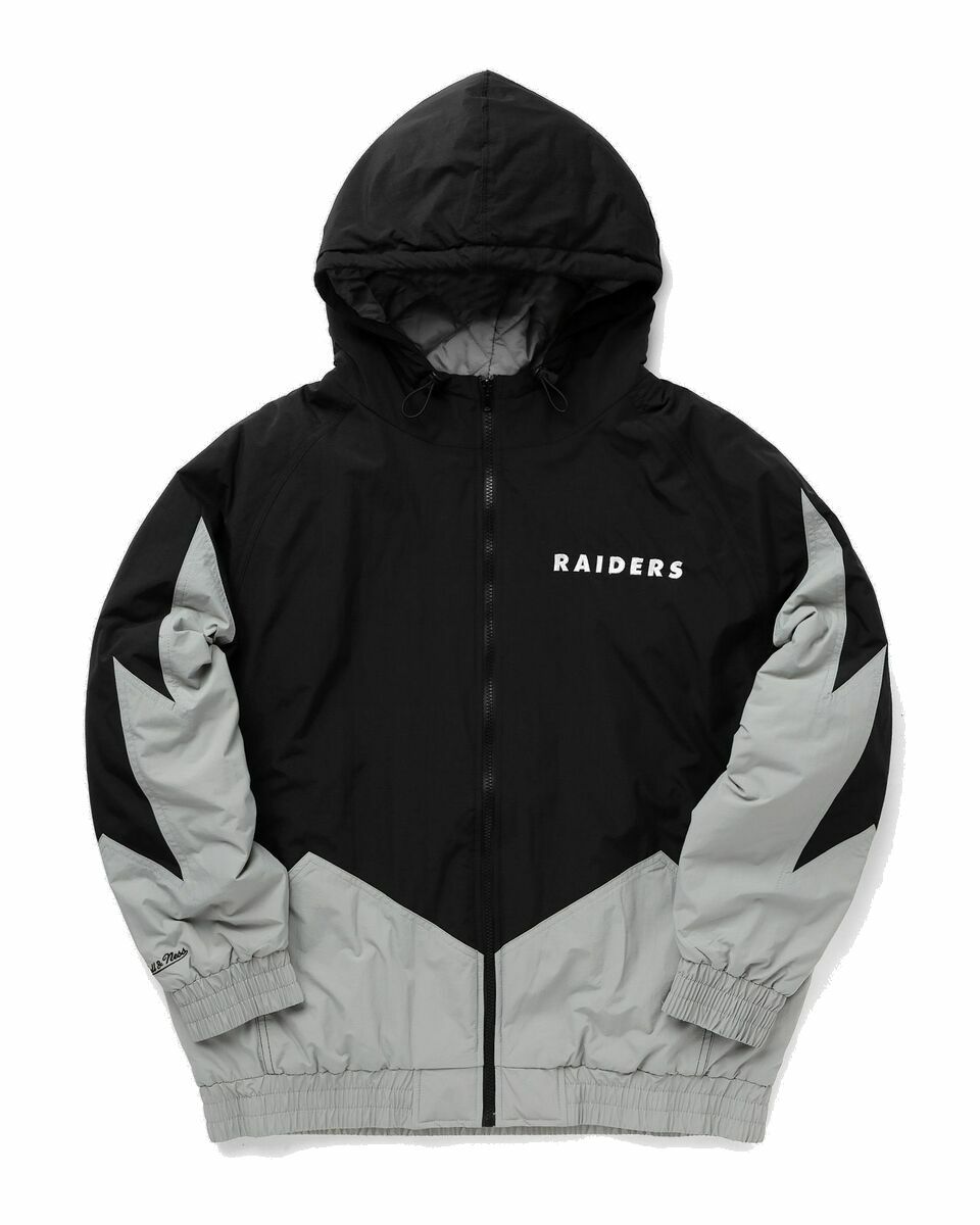 Photo: Mitchell & Ness Nfl Retro Full Zip Jacket Las Vegas Raiders Black - Mens - Team Jackets/Windbreaker