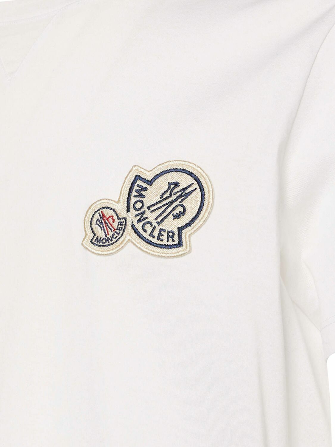 MONCLER Double Logo Cotton T-shirt Moncler