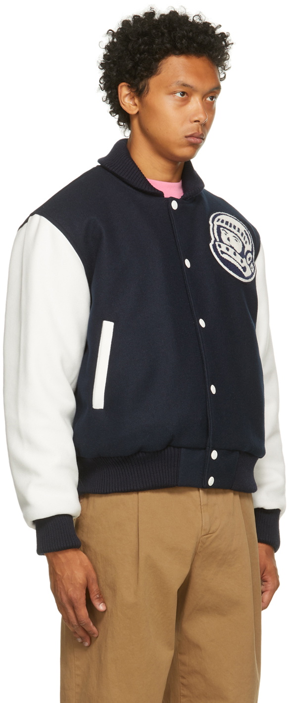 Billionaire Boys Club Navy Astro Varsity Bomber Jacket Billionaire